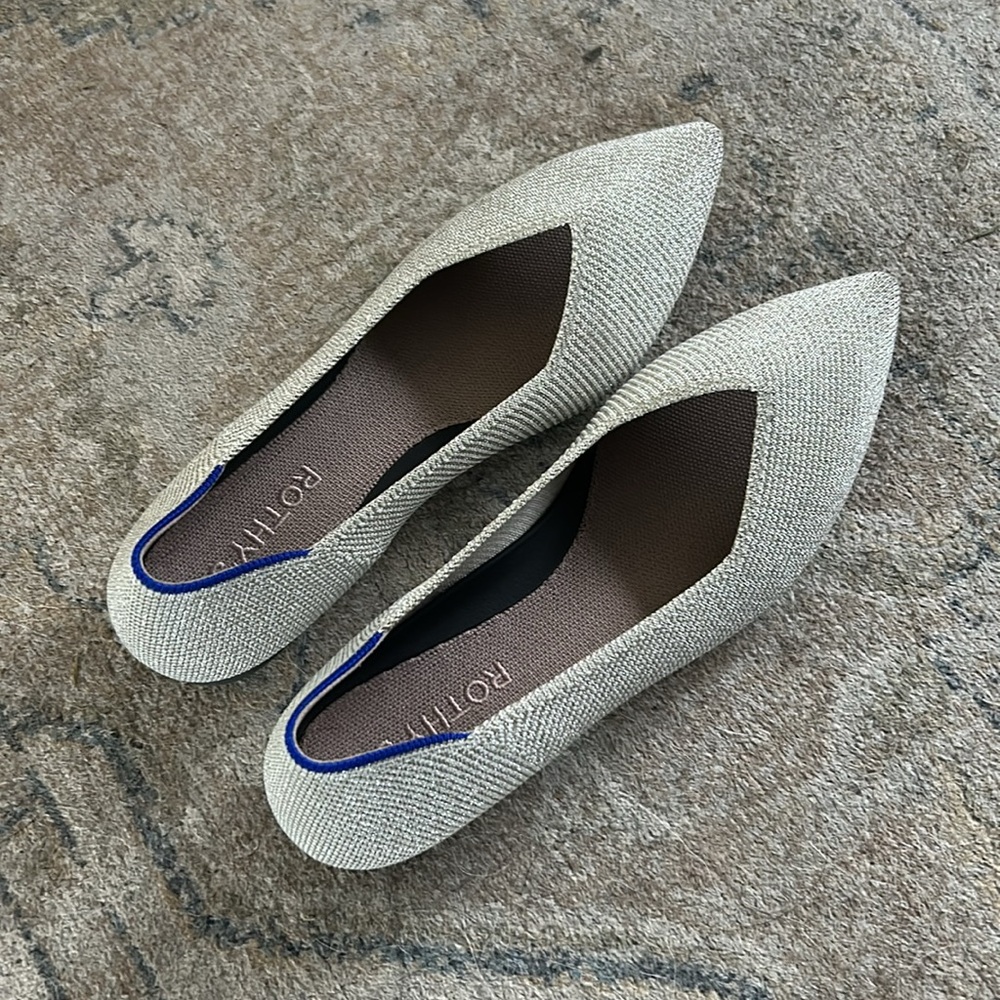 Worn Once, Rothy’s Point Ii In Diamond Twill - image 5